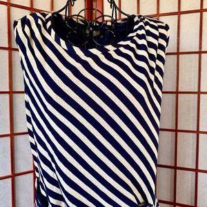 Guess Striped Drop-Waist Tie-Midi